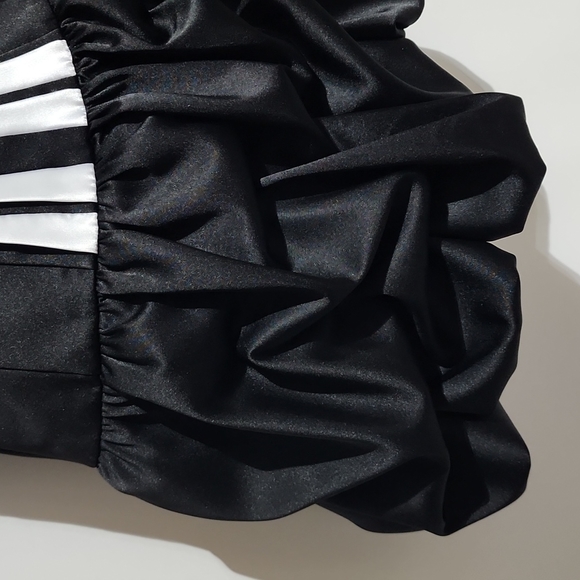 Jessica McClintock for Gunne Sax Black Strapless Prom Evening Dress 1 - Picture 5 of 8